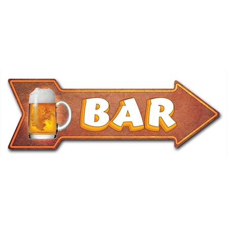 Signmission Bar 2 Arrow Decal Funny Home Decor 36in Wide D-A-12-999958